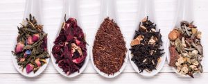 selection of loose leaf tea